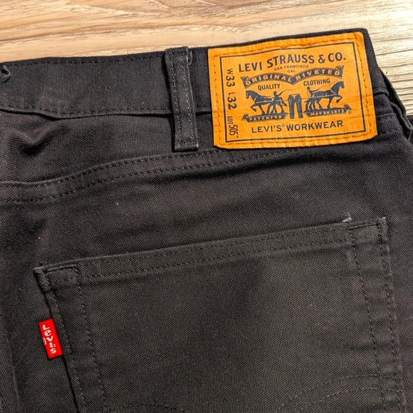 Levi's Other - Levi's 505 work wear black denim 33